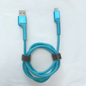 كابل شحن USB TPE مستدير الشحن لشحن micro USB ونوع C وشحن Lightning lightphone ومزامنة