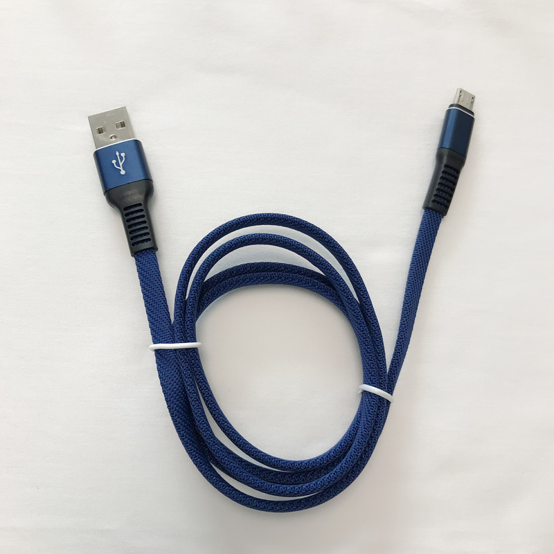 كابل بيانات USB مسطح فليكس بيند فلينج الانحناء المتشابك لشحن سريع لشحن micro USB ، من النوع C ، شحن ومزامنة شحن iPhone
